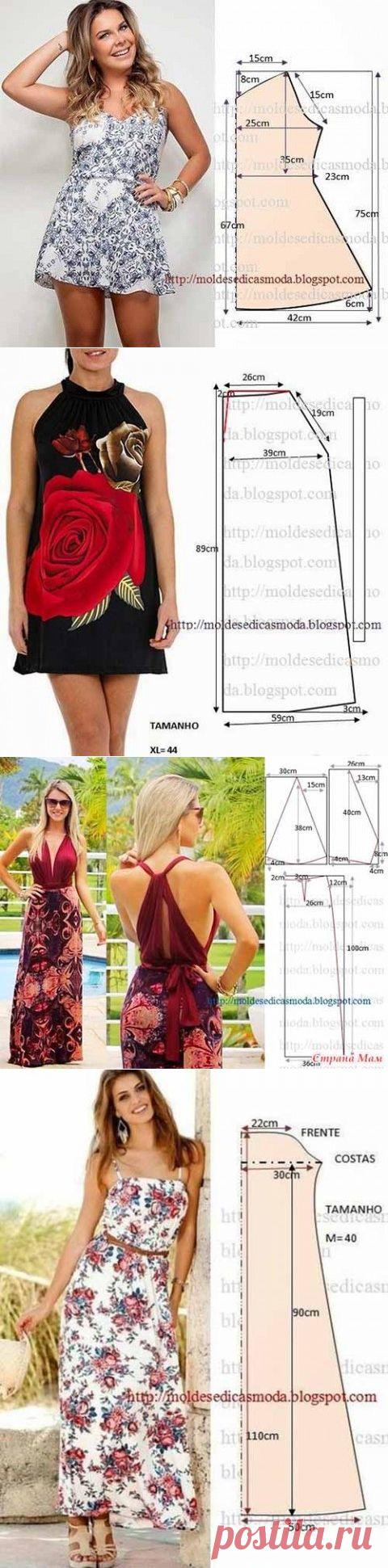Простые выкройки летних платьев и сарафанов | Искусница