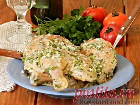Рецепт: Чкмерули (курица по-грузински) на RussianFood.com