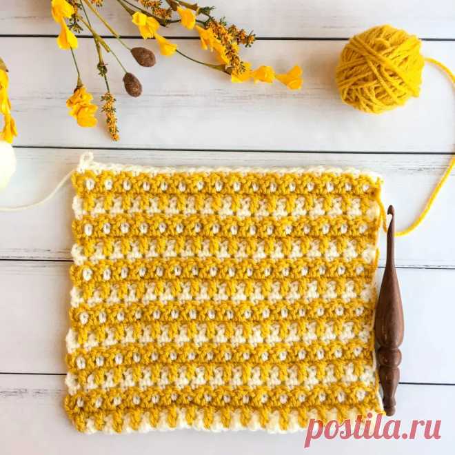 Woven Crochet Stitch Tutorial Interlocking Arched Columns Stitch