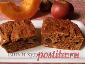 Пирог с тыквой и яблоком рецепт Диетический пирог с тыквой и яблоком готовится просто, получается вкусным и не калорийным. В нем нет жиров и много клетчатки. Это рецепт здорового питания.