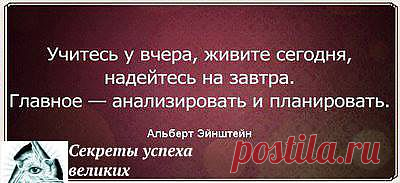 Анализируйте и планируйте