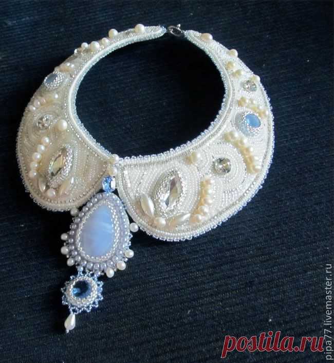 (87) Колье-воротник "Зимушка-зима". Handmade. | Beaded collars