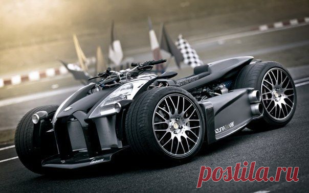 Квадроцикл с двигателем FERRARI и коробко / Интересное в IT