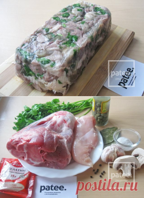 Террин из свиной рульки с грибами и каперсами - рецепт с фотографиями - Patee. Рецепты