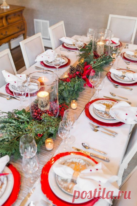 Ideas de decoración para la mesa de Navidad