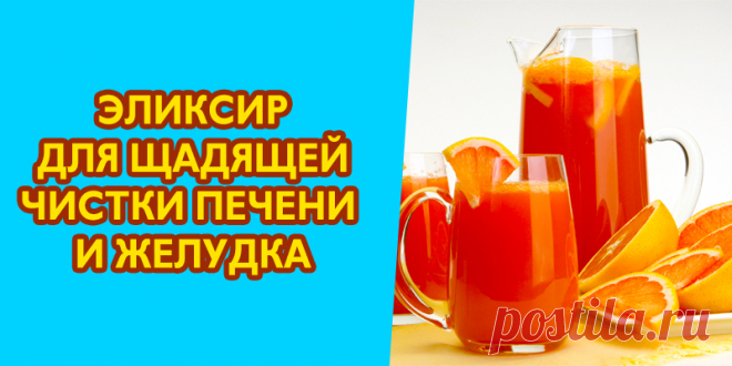 ЭЛИКСИР ДЛЯ ЩАДЯЩЕЙ ЧИСТКИ ПЕЧЕНИ И ЖЕЛУДКА | Полезные советы