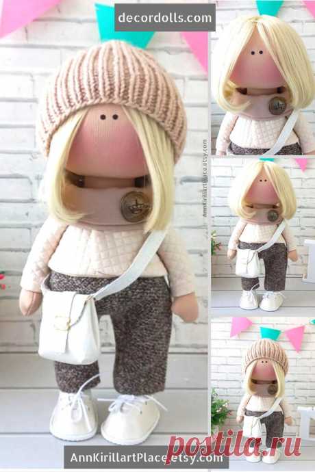 Fabric Tilda Doll Handmade Interior Decor Love Doll Doll for | Etsy