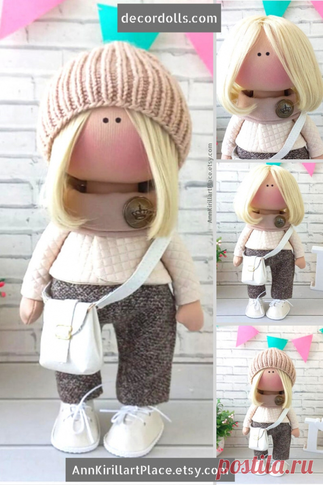 Fabric Tilda Doll Handmade Interior Decor Love Doll Doll for | Etsy