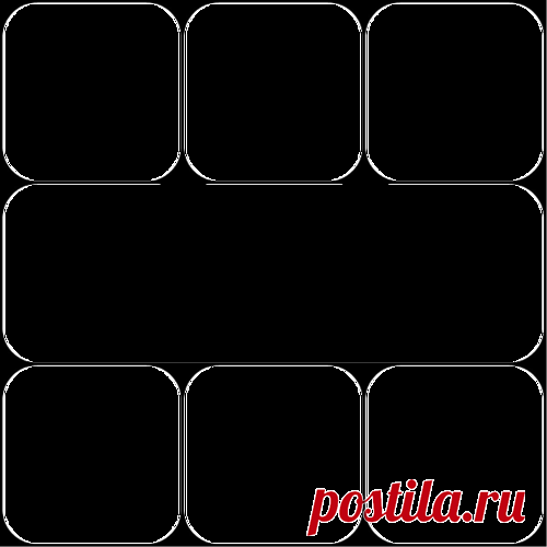 Шаблоны для создания коллажей в фотошопе в формате PNG.
