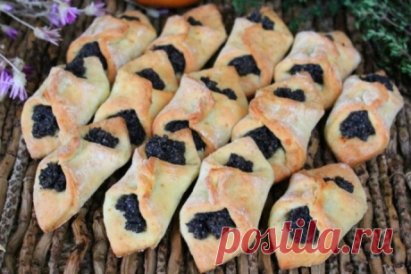 ​Творожное печенье с маком
