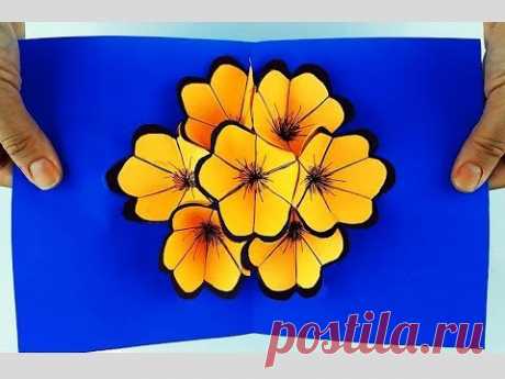 CARTÃO POP UP 3D FÁCIL | CARTÃO FLOR 3D | IDER ALVES
