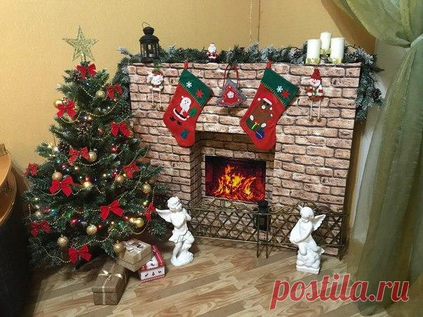 Камин к новому году