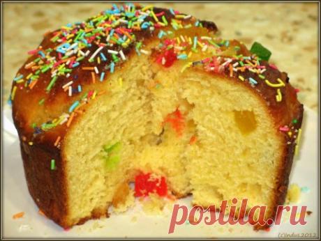 КУЛИЧ НОЧНОЙИтак, ингредиенты на 2 кулича:
300 гр. муки
20 гр. свежих дрожжей
125 мл. теплого молока
150 гр. растопленного сливочного масла
2 взбитых яйца
8 ст.л. сахара
ваниль, изюм, цедра