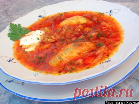 Украинский борщ с ушками