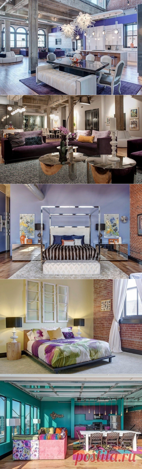 Экстравагантный интерьер пентхауса, расположенного в центре города Сент-Луис, штат Миссури. - Дизайн интерьеров | Идеи вашего дома | Lodgers