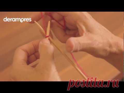 Набор петель одной рабочей нитью. Видео