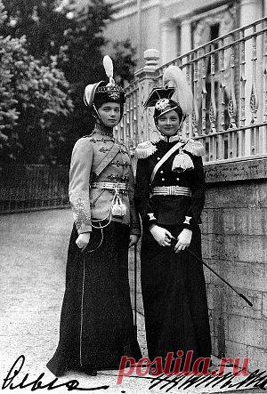 Великие княжны Ольга и Татьяна Николае / История цивилизаций!