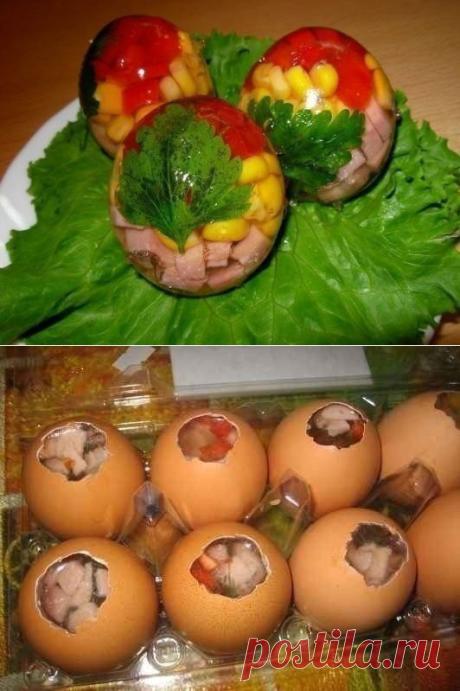 Заливные яйца! Отличная закуска на стол | Мамам, женщинам, бабушкам и очень любознательным.