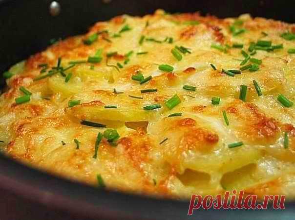Картофель "Дофин" запеченный под сыром. Очень вкусно!