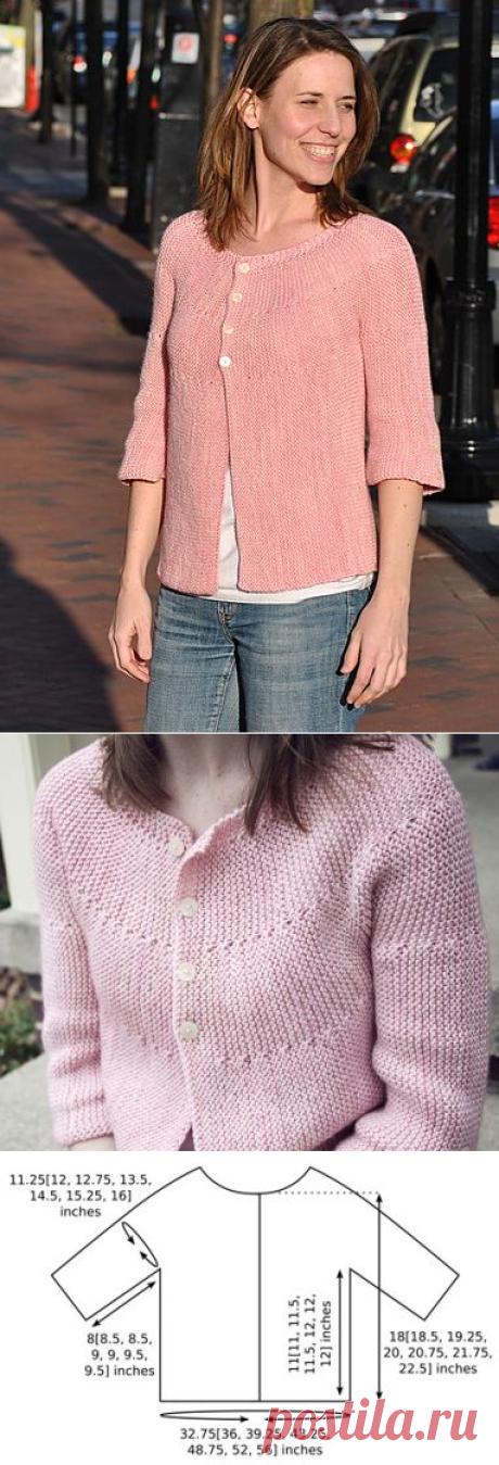 Коринн кардиган: Knitty Весна + Лето 2011