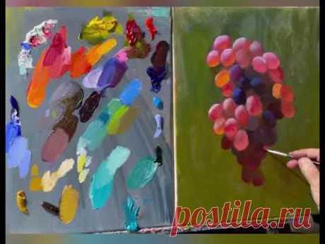 Фрагмент курса «Первые 3 шага в масляную живопись» . Художник Игорь Сахаров