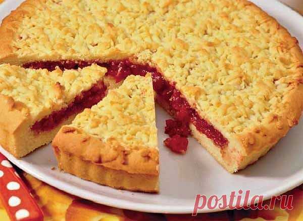Самые вкусные рецепты: Кучерявый пирог с вареньем