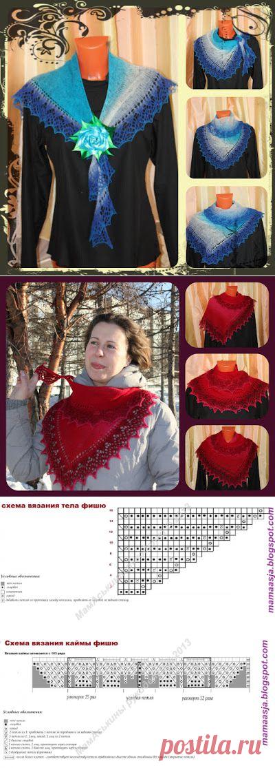 мамАськины рукоделки: Мои Шальные мастер-классы: Фишю «Lacy Katy» Дизайнер Brigit Freyer