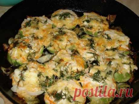Лучшие кулинарные рецепты: Печеный кабачок
