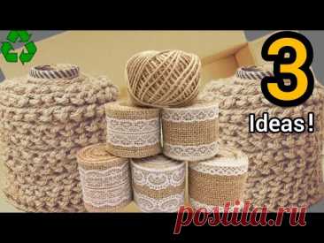 3 Magical Crafts with Jute Rope/Easy Home Decor Projects