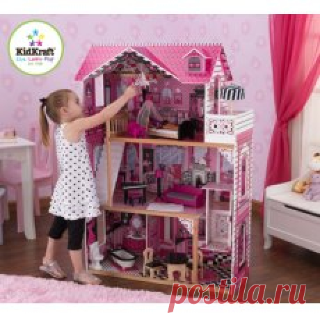 Кукольный домик с мебелью KidKraft Амелия - купить по лучшей цене в интернет-магазине детских игрушек SunnyToy!