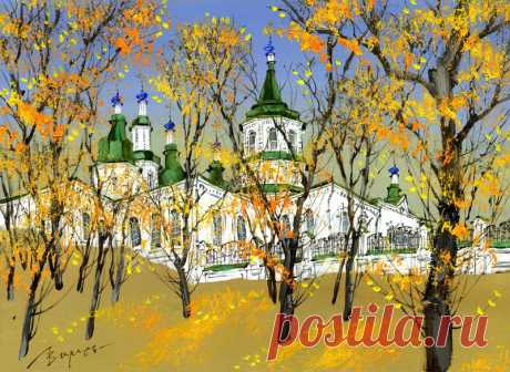 Улочки иркутские. Художница Лобарева Вероника