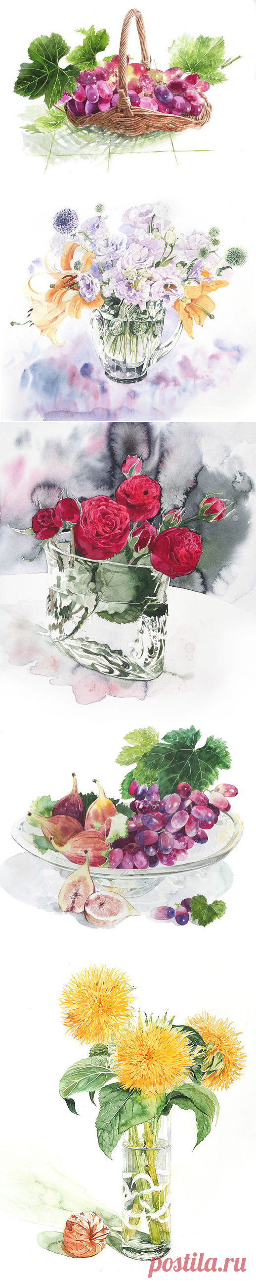 Tsuge Ayako: акварельные натюрморты