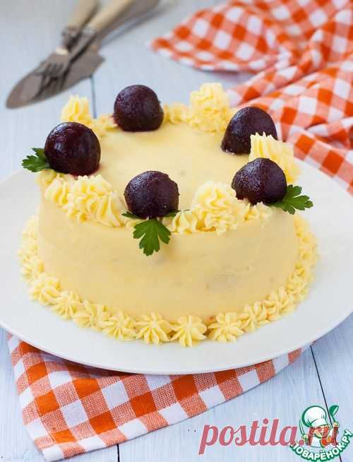 Мясной закусочный торт