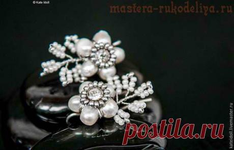 Мастер-класс плетения из бисера: Как сделать нежные серьги из жемчуга и бисера