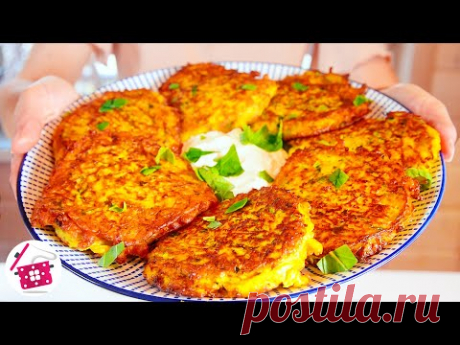 Просто натрите 2 кабачка! Кабачки вкуснее мяса! Драники из кабачков. Готовим Дома АСМР