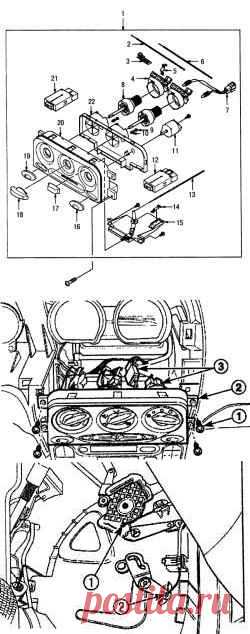 Daewoo Matiz | Снятие и установка узлов системы отопления и вентиляции | Дэу Матиз