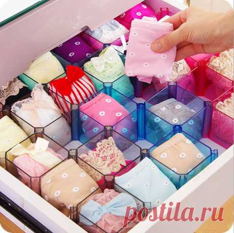 DIY 8 см Одного Заряда ширина разные Цвета Пластиковые Сетки Ящика Делитель Хранения Подзона Организатор Главная нижнее белье носки специи купить на AliExpress