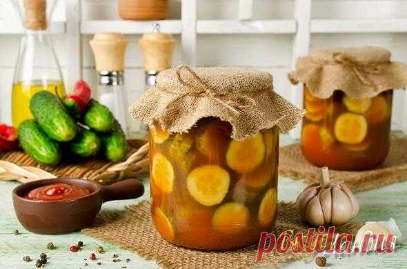 Маринованные огурцы в кетчупе