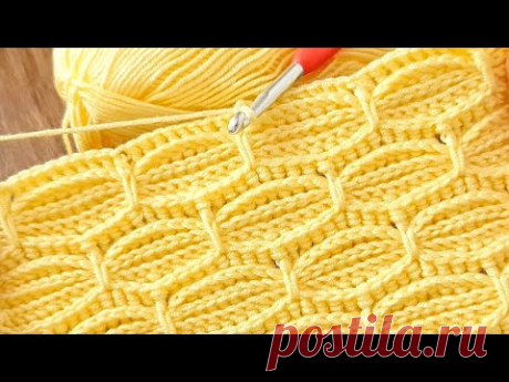 Самый КРАСИВЫЙ и УНИКАЛЬНЫЙ узор крючком, который вы когда-либо видели! 😲 ПРОСТОЕ вязание крючком д