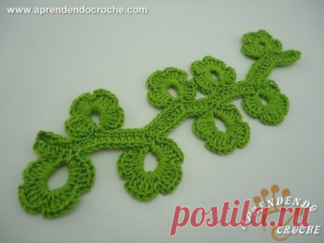 Folha de Croche Trevos - Aprendendo Crochê