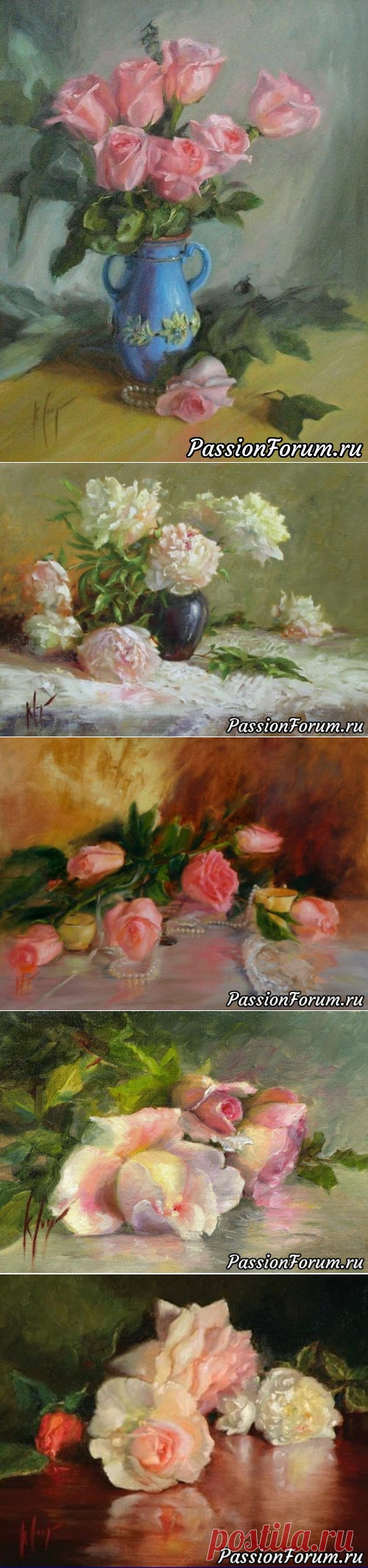 ХУДОЖНИК KATHY COOPER - запись пользователя veda (Елена Бельская) в сообществе Картинки для творчества в категории Цветы и натюрморты