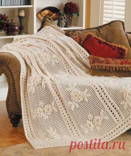 Flower Garden Afghan Crochet Pattern | Red Heart
