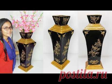 Big Size Flower vase make at home // Flower vase for home decoration
