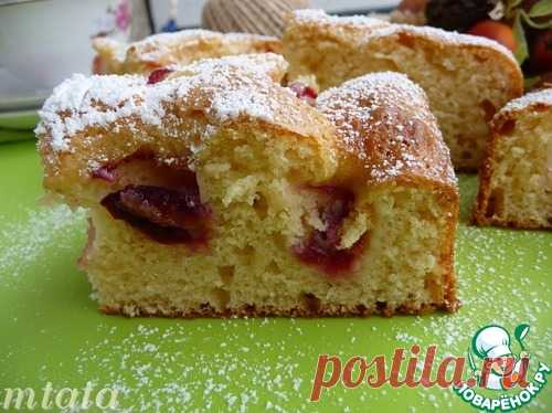Сливовый пирог с маскарпоне - это, скажу я вам, просто шедеврально