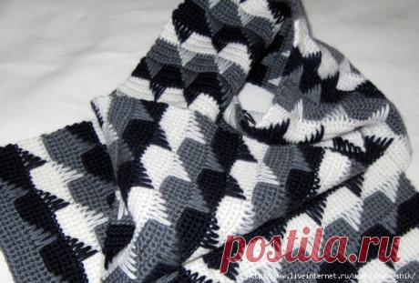 Вязание крючком - Многоцветные полосатые узоры крючком для пледов