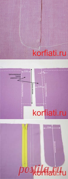 Как вшить молнию в брюки - мастер-класс А. Корфиати