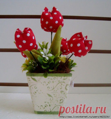 Цветы (фетр,ткань)
