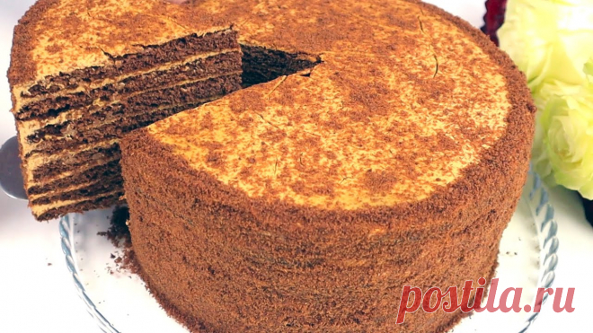 Самый Нежный Шоколадный Торт МЕДОВИК/Просто,Но как Вкусно! Шоколадный МЕДОВИК со  сметанно-карамельным  кремом.Очень мягкий,воздушный торт Медовик!Простой торт,но потрясающе вкусный!!Продукты:мука 380-400 г ( плюс -м...