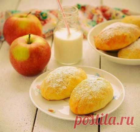 Шустрый повар.: Пирожки с яблоками из творожного теста. Очень вкусно!
