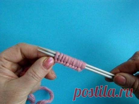 Урок 4 Вязание спицами Набор петель Норвежский метод Knitting cast on - YouTube